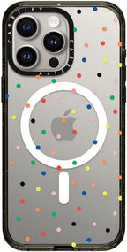 CASETiFY Impact iPhone 15 Pro Max Case [Slim/Compatible with Magsafe / 8.2 ft. 4X Military Grade Drop Protection] - Candy Transparent - Clear Black