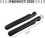 2PCS Car Seat Gap Filler, Microfiber Leather Vehicle Seat Crevice Plug Blocker to Stop Things from Dropping, No-Drop Automotive Gap Guard Stopper, Universal for Vehicles (Black)