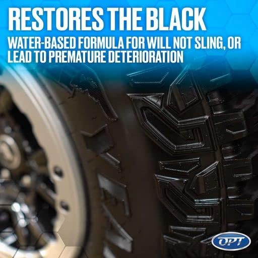 Optimum Opti-Bond Tire Gel – Sling Free Shine, Long Lasting Dressing; Water Based Gel Spray; Vinyl, Plastic and Trim Dressing; Great for Tire Shine & Vinyl Trim Care (8 Oz)