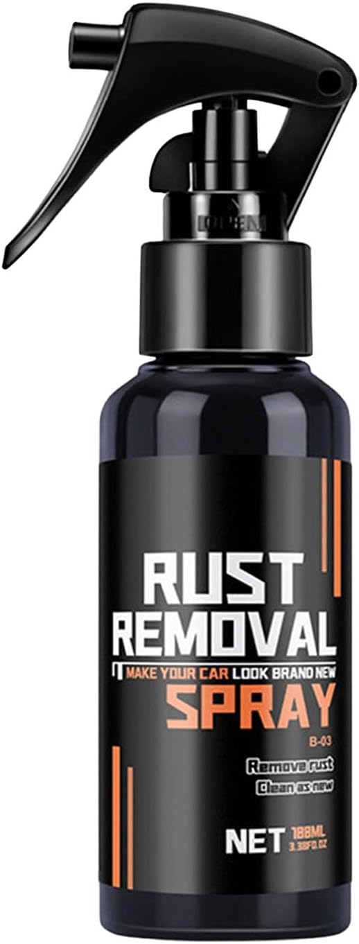 Rust Remover Spray,Rust Remover Spray for Metal, Wheel Hub & Paint Safe Rust Dissolver for Cars/Trucks, Multi Purpose Instant Cleaning Coating Agent,Rustout Instant Remover Spray (100ML)