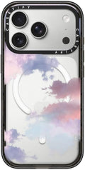 CASETiFY Impact iPhone 17 Pro Case [Slim/Compatible with Magsafe / 8.2 ft. 4X Military Grade Drop Protection] - Clouds - Clear Black