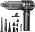 Handheld Cordless Vacuum,Car Vacuum Cleaner,4-in-1 22000PA High Power Portable Rechargeable Vacuum Cleaner with Brushless Motor, Small Handheld Vacuum & Air Blower & Pump-Black