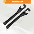 Car Seat Gap Organizer,Seat Gap Filler with Seat Belt Holes,Universal Fit for SUV/Truck/Pickup(Black,2Pack)