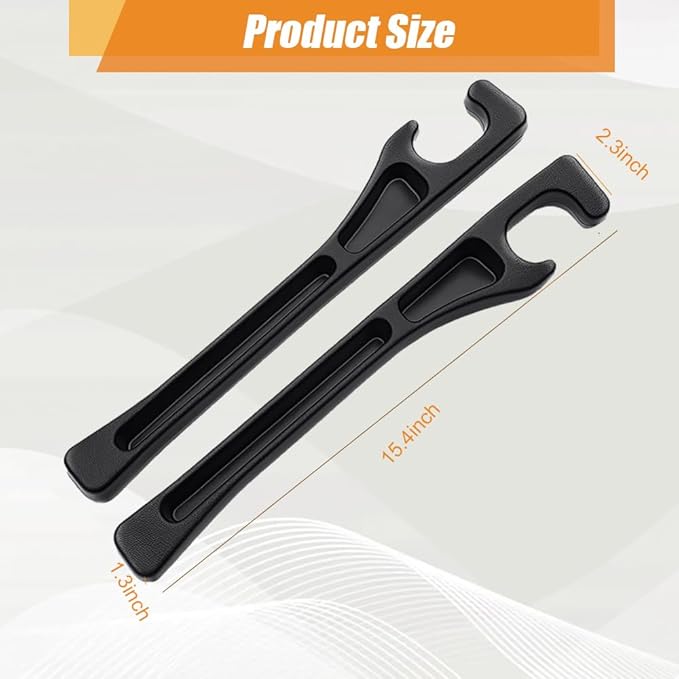Car Seat Gap Organizer,Seat Gap Filler with Seat Belt Holes,Universal Fit for SUV/Truck/Pickup(Black,2Pack)