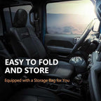 for 2018-2026 Jeep Wrangler - Premium Sunshade for Wrangler JL JLU & 2020-2026 Jeep Gladiator, Front Windshield Sun Shade Blocks UV Rays Foldable Visor with Storage Pouch