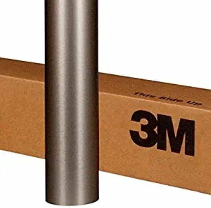 3M Car Wrap Roll 2080 Brushed Titanium | BR230 | (5ft x 20ft (100 Sq/ft)) | Automotive Vinyl Wrap for Cars - Car Interior Wrap & Exterior | w/Free Instawraps Pro Glove