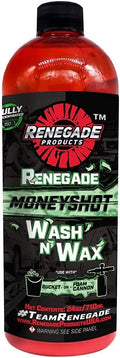 Renegade Products - Moneyshot Wash N' Wax Soap, pH-Neutral Soap with Carnauba Wax Blend, Thick Foam & Protective Coating (24 Ounce)