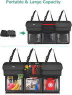 Oasser Trunk Organizer for Car, Hanging Car Organizer with 6 Large Pockets 3 Adjustable Straps 43.3x19 Inch