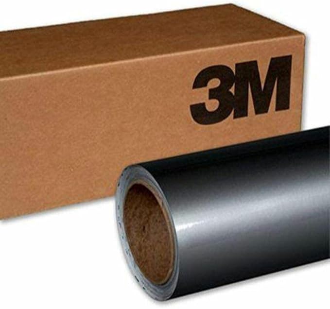 3M Car Wrap Roll 2080 Gloss Sterling Silver | G251 | (5ft x 15ft (75 Sq/ft)) | Automotive Vinyl Wrap for Cars - Car Interior Wrap & Exterior | w/Free Instawraps Pro Glove