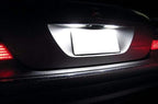 iJDMTOY OEM-Fit 3W Full LED License Plate Light Kit Compatible With Mercedes-Benz C CLS CLA E S SL SLK Class, Powered by 18-SMD Xenon White LED & Can-bus Error Free
