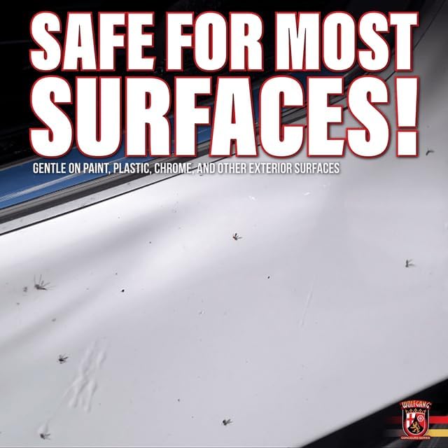 Wolfgang Bug Remover Spritz | Enzyme-Based Formula for Removing Bugs & Contaminants | Safe for All Paint Types & Colors | Exterior Surfaces Only | WG-4800 | 16 fl. oz