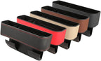 Car Seat Gap Filler Organizer, Car Organizer Front Seat, Pack Auto Console Side Storage Box with Cup Holders,Car Organizers and Storage for Holding Phone, Sunglasses, Wallet 1PC(black&red line)
