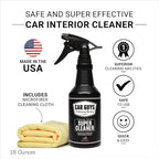 CAR GUYS Car Detailing Kit | Super Cleaner 18 Oz & Liquid Wax 8 Oz