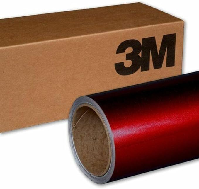 3M Car Wrap Roll 2080 Gloss Red Metallic | G203 | (5ft x 40ft (200 Sq/ft)) | Automotive Vinyl Wrap for Cars - Car Interior Wrap & Exterior | w/Free Instawraps Pro Glove