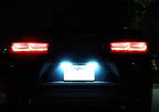 iJDMTOY Ice Blue Full LED License Plate Light Kit Compatible With Chevrolet 2014-24 Camaro, 2013-15 Malibu, 2011-15 Volt, 2016-up Cruze, 18-SMD Aqua LED & Can-bus Error Free