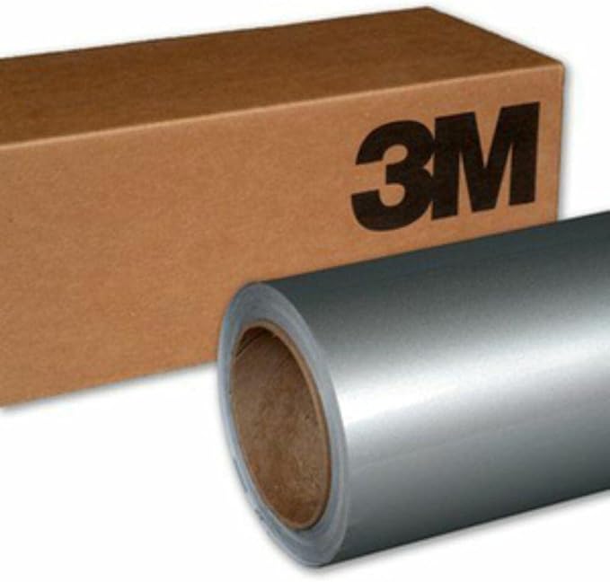 3M Car Wrap Roll 2080 Gloss White Aluminum | G120 | (5ft x 40ft (200 Sq/ft)) | Automotive Vinyl Wrap for Cars - Car Interior Wrap & Exterior | w/Free Instawraps Pro Glove