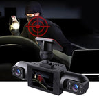 Full View Car Dashcam System, 360° 4 Channel Dash Cam for Cars Front/Rear/Left/Right, 4k Definition 1080p with 32/64/128GB, with Interior Infrared Light Sensor Loop Recording