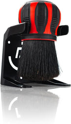 Detail Factory - Screwball Brush - Easy-to-Hold Non-Slip Rubber Grip - Safe for Paint and Interior Surfaces, Detail Around Grilles, Emblems, Trim, and More - Red