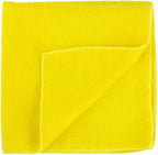 AKW Microfiber All Purpose Cleaning Cloth, Bulk Microfiber Towel for Home, Reusable and Lint Free Cloth Towels for Car, Yellow Color (12 Count)