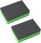 Car Detailing Clay Bar Kit 2 Sponge Blocks for Polishing and Dirt Removal (Green)