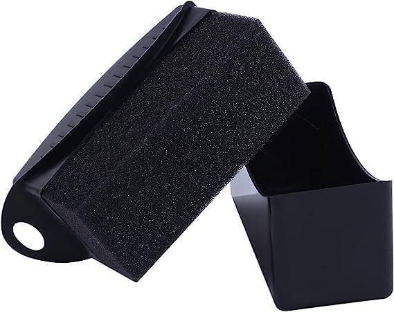 Black Soft Dressing Shine Sponge with Tire Applicator Tire Shine Applicator Dressing Pad Tire Cleaning Sponge Polishing Sponge Wax Car Detailing Foam Sponge Tool Buffing and Polishing Pads