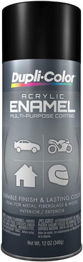 Dupli-Color DA1603 Multi-Purpose Acrylic Enamel Spray Paint - Semi-Gloss Black - 12 oz. Aerosol Can