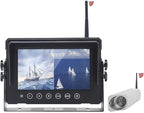 Digital Wireless 7" Monitor Forklift Front View Camera Magnetic 9600mA Battery