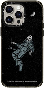 CASETiFY Impact iPhone 15 Pro Max Case [4X Military Grade Drop Tested / 8.2ft Drop Protection/Compatible with Magsafe] - Stars Prints - Somehow, Someday - Clear Black