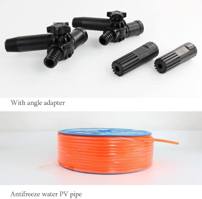 Professal Window Cleaning Kit 17.7 Ft Extendable Pole Streak Free Water Fed Brush System Ideal for Home & Commercial Use Efficient Window Washing Tools