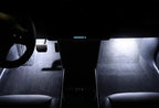 iJDMTOY 4-pack 3W High Power Xenon White Full LED Interior Lighting Kit Compatible With Tesla Model S 3 X Replace OEM Footwell, Step Courtesy, Trunk Area, Glove Box Lamps, etc