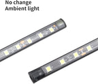 Ambient Lighting Car 2PCS Under Glow Kit with Cigarette Lighter, 12V Underglow Led Lights Car LED Interior Light DRL Daylight Strip Waterproof Driving Fog Lamp RGB Atmosphere Lights (Blue)