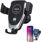 Wireless Car Charger Mount – Auto-Grip Phone Holder with Fast Charging – Dashboard & Air Vent Compatible – Qi-Enabled Charging for Smartphones