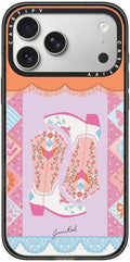 CASETiFY Impact iPhone 17 Pro Max Case [Slim/Compatible with Magsafe / 8.2 ft. 4X Military Grade Drop Protection] - Cowgirl Boots - Clear Black