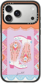 CASETiFY Impact iPhone 17 Pro Max Case [Slim/Compatible with Magsafe / 8.2 ft. 4X Military Grade Drop Protection] - Cowgirl Boots - Clear Black