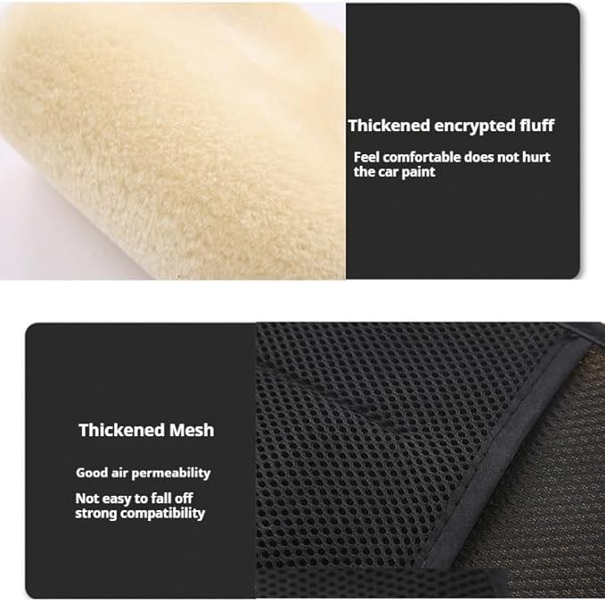 1 Pair Wool Car Wash Gloves Scrubbing Waxing Gloves Cleaning Polishing Automotive Products Plush