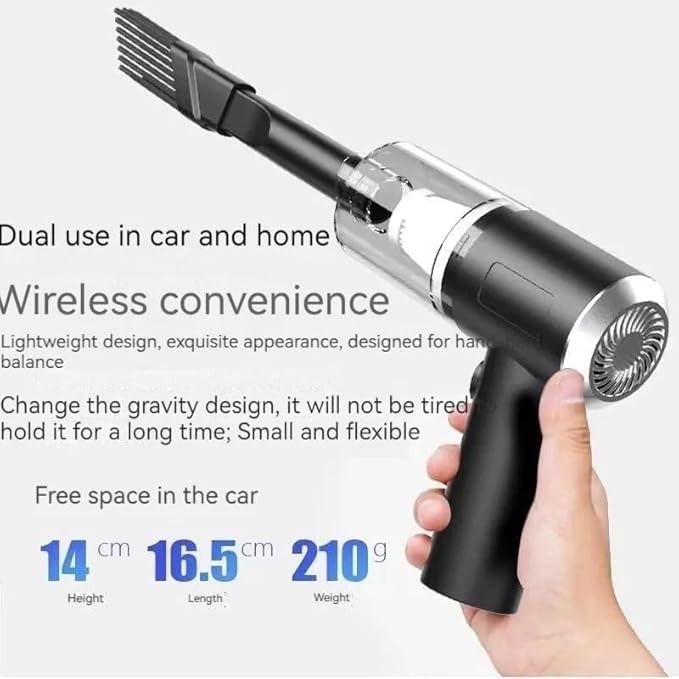 Powerful Vacuum Cleaner, Cordless Handheld Dry and Wet, car air