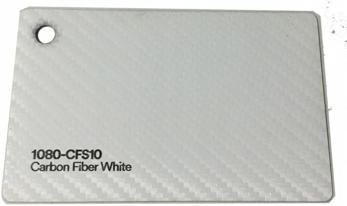 3M Car Wrap Roll 2080 White Carbon Fiber | CFS10 | (Sample 3in x 5in) | Automotive Vinyl Wrap for Cars - Car Interior Wrap & Exterior