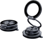 360 Adjustable Vacuum Magnetic Phone Holder [ 96+LBS Suction & 2800gf Magnetic ], Foldable Portable Suction Cup Magnetic Car Phone Holder, Car Phone Mount for iPhone 17/16/15/14/13/12 Series