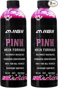 MIIGII Pre-Wash Solution Car Wash Soap - Pink Foam Car Shampoo - Powerful Formula Penetrates and Breaks Down Tree Sap, Bird Droppings & Tough Stains - Works on RVs, Trucks, Cars & More - 500ml (17oz)