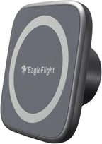 EagleFlight 17mm Magnetic Phone Mount Base for MagSafe - 5.5LBS Strong Magnet,Universal Car Accessory for iPhone 16/15/14/13/12, Secure Hold on Bumpy Roads, 360° Rotation, Rubber Protection
