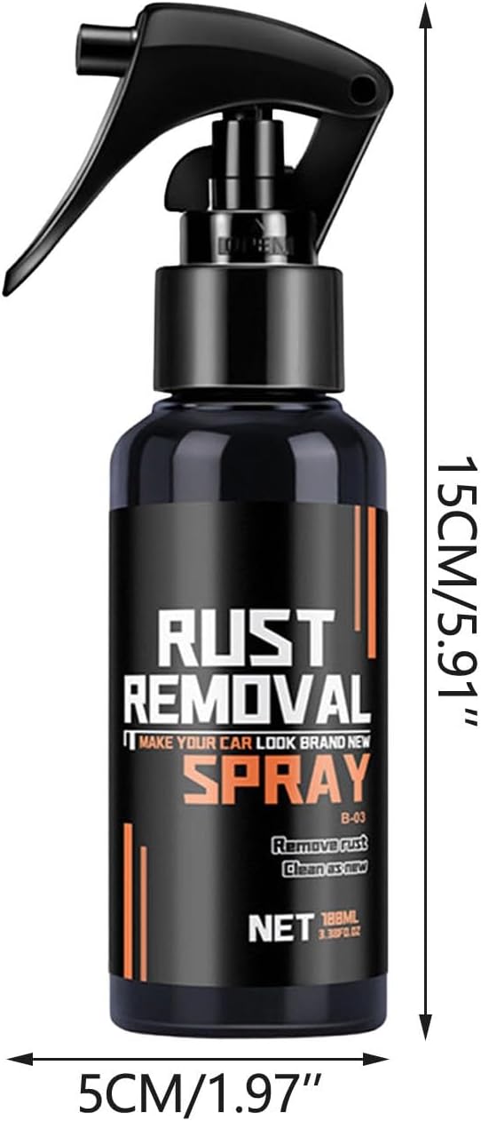 Rust Remover Spray,Rust Remover Spray for Metal, Wheel Hub & Paint Safe Rust Dissolver for Cars/Trucks, Multi Purpose Instant Cleaning Coating Agent,Rustout Instant Remover Spray (100ML)