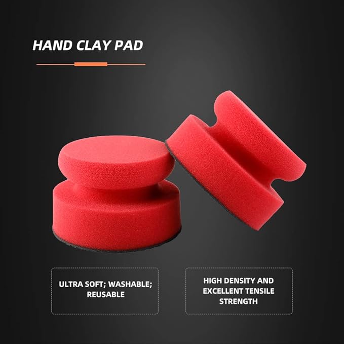 Synthetic Clay Bar Ball, Clay Bar Block, 1Pc Hand Clay Bar Pad for Car Detailing, Clay Bars Pad Auto Detailing -CHMLP07A