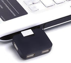OSALADI 2pcs USB Hub 4 Port Multi-Function USB Splitter No Drivers Required Heat Dissipation Sturdy Essential for Daily Use (Random Color)