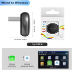 CarlinKit MINI Ultra 3 Wireless CarPlay Adapter - for with OEM Wired Cars - The Smallest Looks - The Simplest to use - Convert Wired to Wireless