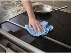 Unger 12” x 12” Microfiber Cloth Variety Set, 3 Pack, All-Purpose Cleaning Towels for Glass and Mirrors, Scrubbing Cloths, Reusable Cleaner Supplies for Wet and Dry Surfaces