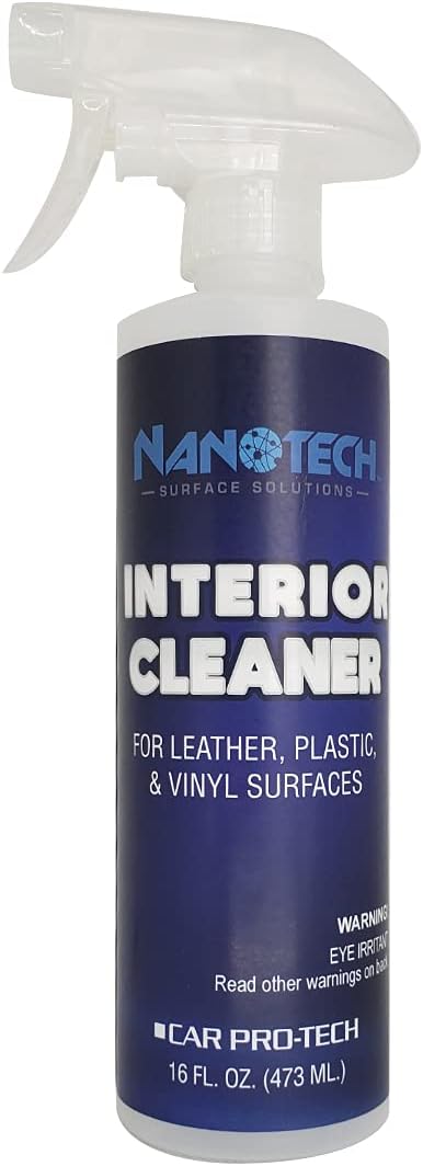 Nanotech Surface Solutions Interior Cleaner - All Purpose Interior Detailer - Car Dashboards, Leather, Vinyl, Plastic, Metal - Cleans Without Leaving Greasy Finish (16 Oz.)