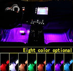 Car LED Strip Light,Uniwit 4 Pieces DC 12V 72 LED Multicolor Car Interior Music Light LED Underdash Lighting Kit with Sound Active Function and Wireless Remote Control Including Car Charger