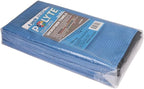 POLYTE Elite Microfiber Drying Towel (16x24, 4 Pack, Waffle, Blue)