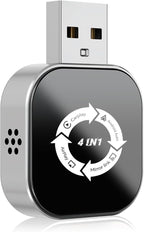 4 in 1 Wireless CarPlay Adapter with Screen Mirroring – Supports Apple CarPlay & Android Auto & AirPlay & MirrorLink, 2026 Upgraded screen mirroring dongle for car, USB-A/USB-C Connection, Plug & Play