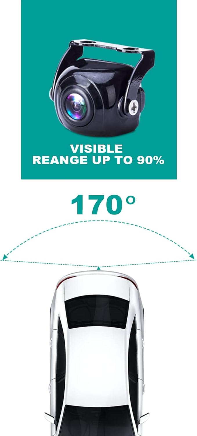 Wireless Backup Camera, 4.3 inch Monitor and 149° Wide Angel Waterproof Universal Reverse Back up Camera System for Mini car, Van, SUV,Pickup, Trailer, etc.